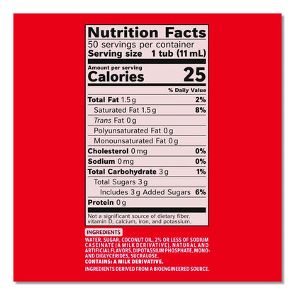 Liquid Coffee Creamer, Peppermint Mocha, 0.38 oz Mini Cups, 50/Box, 4 Boxes/Carton