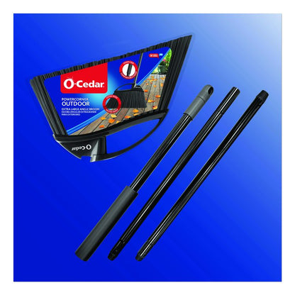 Outdoor PowerCorner Angle Broom, 55" Length, Black/Gray