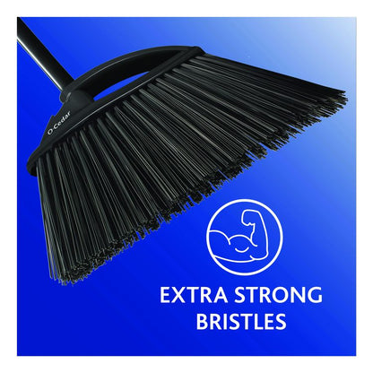 Outdoor PowerCorner Angle Broom, 55" Length, Black/Gray