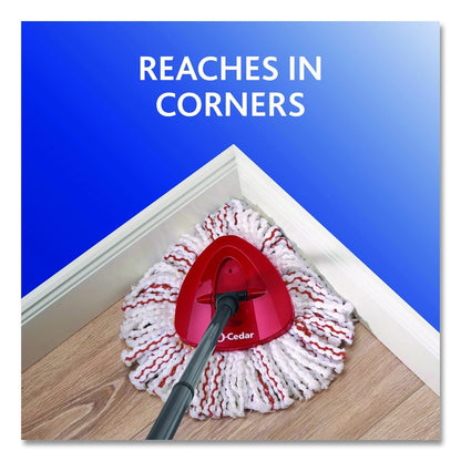 EZWring Deep Clean Refill, Microfiber, Custom size for EZ Wring Mop System, Red/White