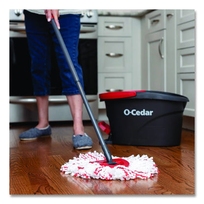 EZWring Deep Clean Refill, Microfiber, Custom size for EZ Wring Mop System, Red/White