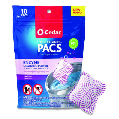 Cleaning PACS, Lavender Scent, 10/Pack, 8 Packs/Carton