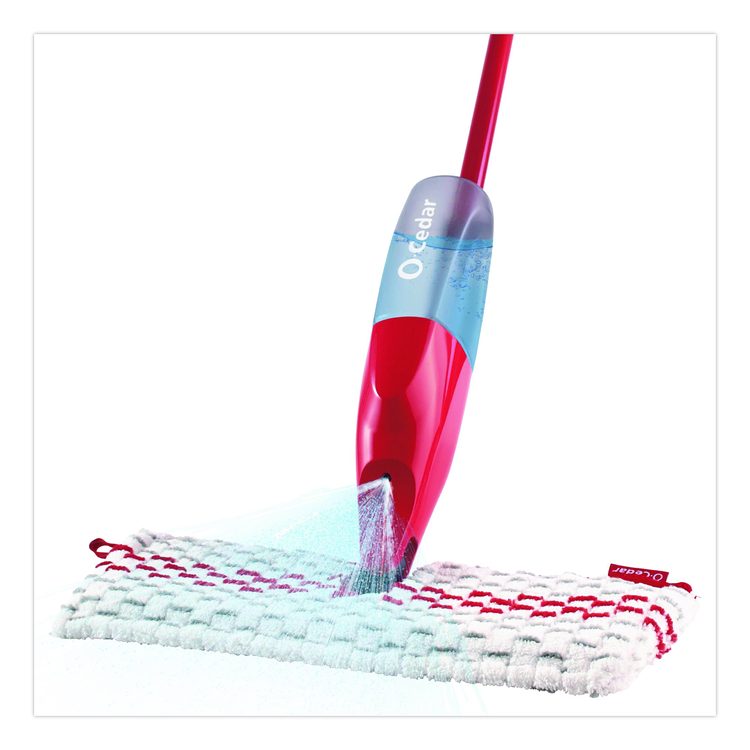 ProMist MAX Spray Mop, Red/White/Gray Microfiber Head, 48" Red/Black/Gray Plastic Handle