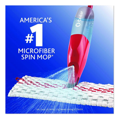 ProMist MAX Spray Mop, Red/White/Gray Microfiber Head, 48" Red/Black/Gray Plastic Handle