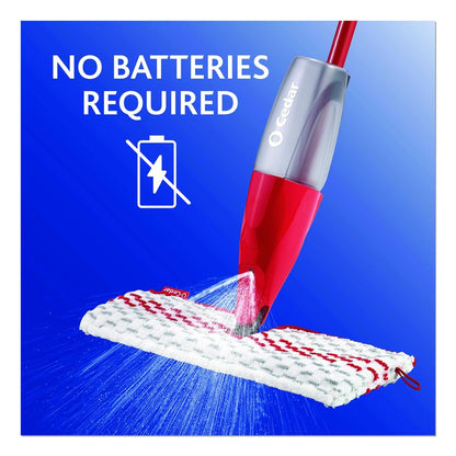 ProMist MAX Spray Mop, Red/White/Gray Microfiber Head, 48" Red/Black/Gray Plastic Handle