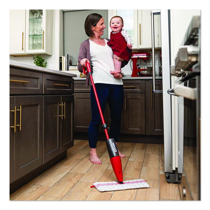 ProMist MAX Spray Mop, Red/White/Gray Microfiber Head, 48" Red/Black/Gray Plastic Handle