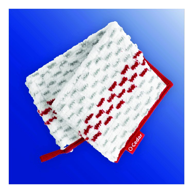 ProMist MAX Refill, Microfiber, Custom Size for ProMist Mop System, Red/White/Gray, 4/Carton
