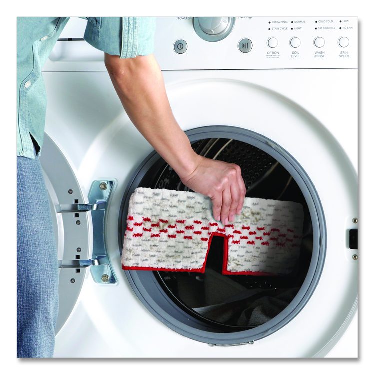 ProMist MAX Refill, Microfiber, Custom Size for ProMist Mop System, Red/White/Gray, 4/Carton