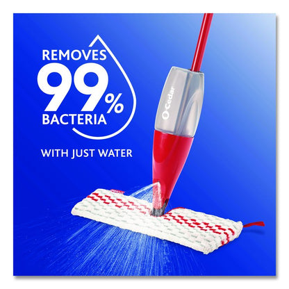 ProMist MAX Refill, Microfiber, Custom Size for ProMist Mop System, Red/White/Gray