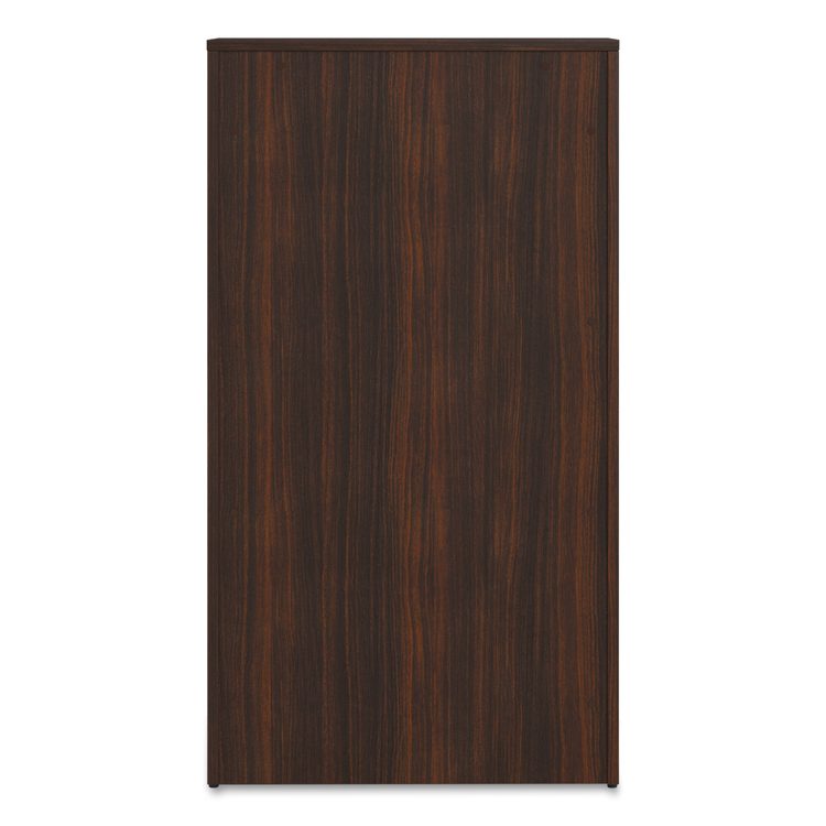 Alera Seville Bookcase, Five-Shelf, 36w x 14d x 65h, Mahogany