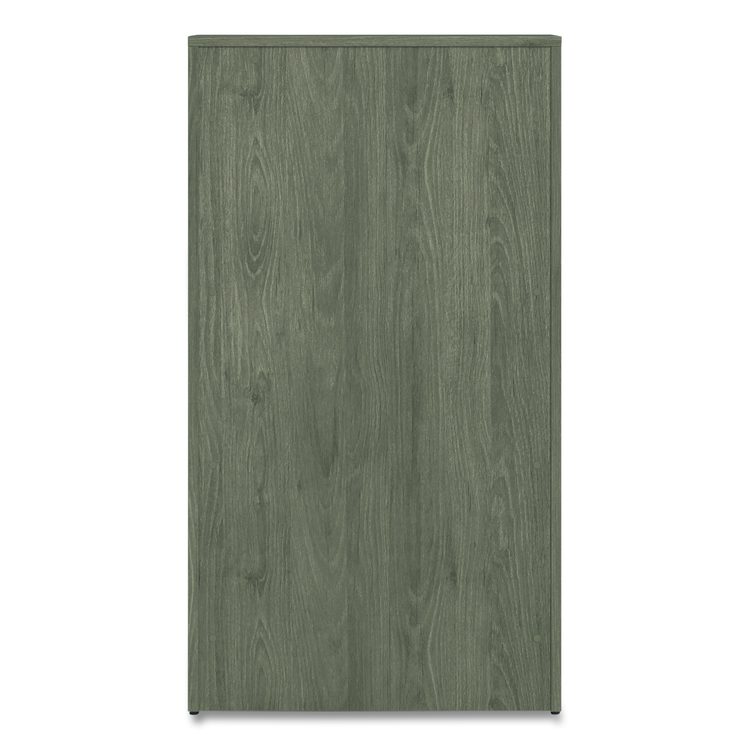 Alera Seville Bookcase, Five-Shelf, 36w x 14d x 65h, Walnut