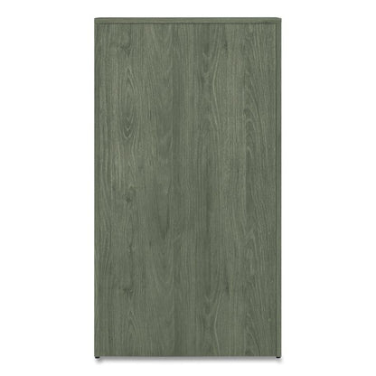 Alera Seville Bookcase, Five-Shelf, 36w x 14d x 65h, Walnut