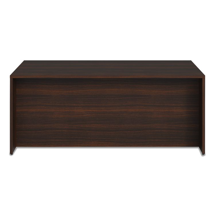 Alera Seville Series Double Pedestal Desk, 72" x 36" x 29", Mahogany