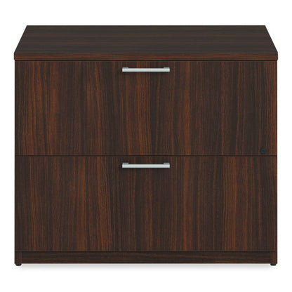 Alera Seville Series Lateral File Cabinet, 2 Legal-Size File Drawers, Mahogany, 36" x 24" x 29"