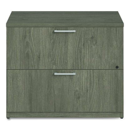 Alera Seville Series Lateral File Cabinet, 2 Legal-Size File Drawers, Walnut, 36" x 24" x 29"
