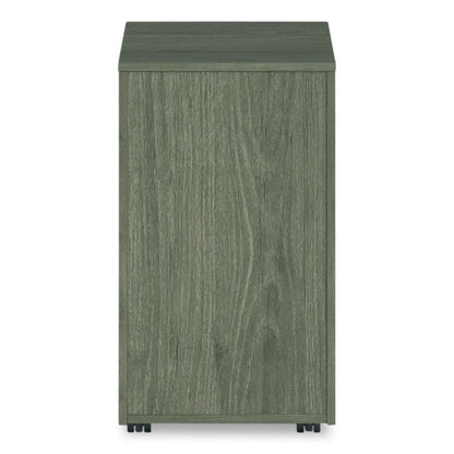 Alera Seville Series Mobile Pedestal, Left/Right, 3-Drawer: Box/Box/File, Legal, Walnut, 15" x 18" x 27"
