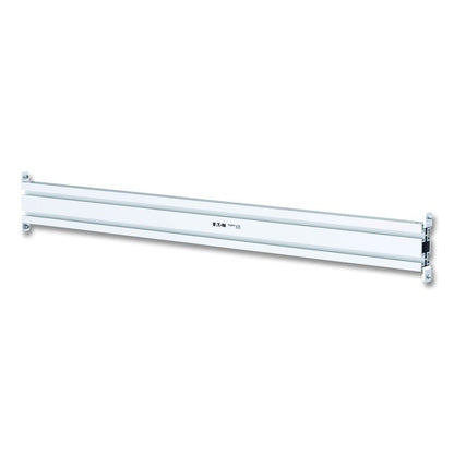 Slat Rail for Slat Wall System for 32" TVs, 3.39w x 1.8d x 41h, Silver, Supports 33 lb
