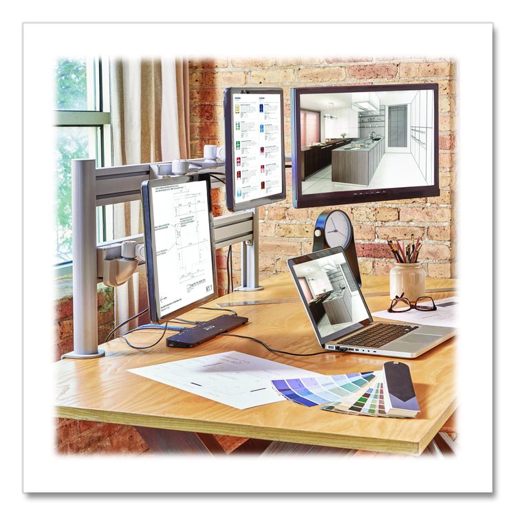 Slat Rail for Slat Wall System for 32" TVs, 3.39w x 1.8d x 41h, Silver, Supports 33 lb