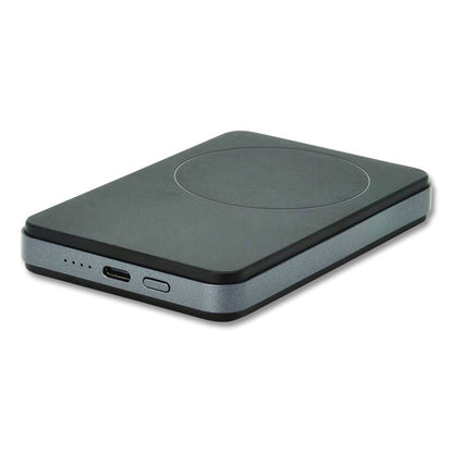 Portable Wireless Magnetic Charging Power Bank, USB C, Black