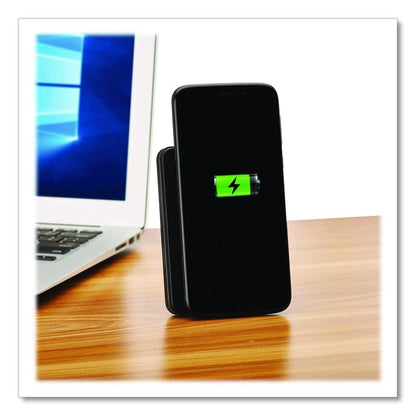 Portable Wireless Magnetic Charging Power Bank, USB C, Black