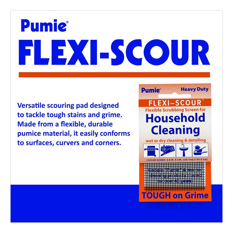 Flexible Scouring Screen, 5.5 x 4, Black, 48/Carton