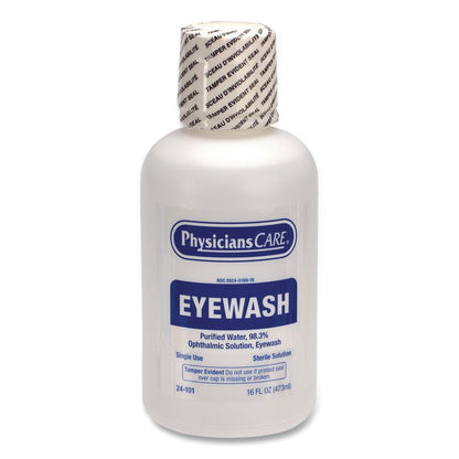 Eye Wash, 16 oz Bottle, 12/Carton