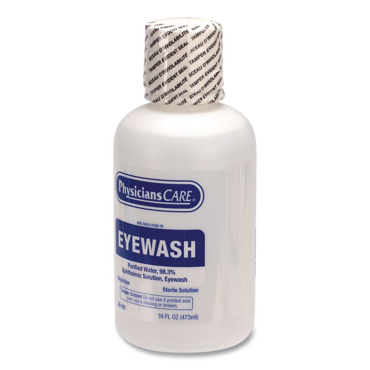 Eye Wash, 16 oz Bottle, 12/Carton