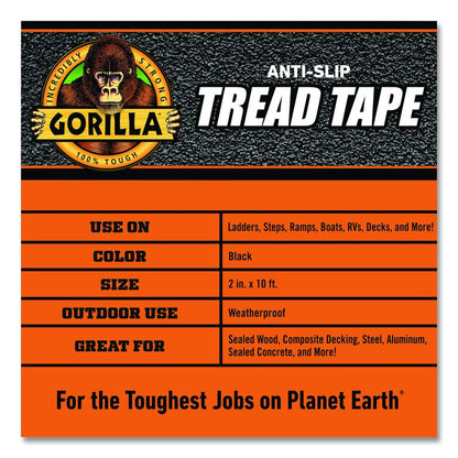 Tread Tape, 3" Core, 2" x 10 ft, Black