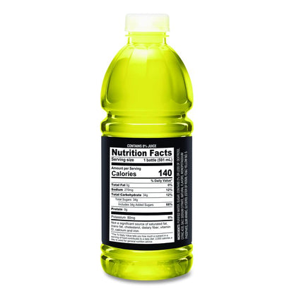 Gameplan Sports Drink, Lemon Lime, 20 oz Bottle, 24/Carton