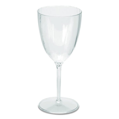Classicware One-Piece Stemware, 6 oz, Plastic, Clear, 100/Carton