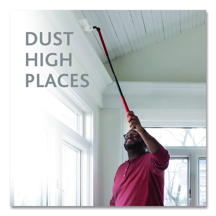 Flex and Catch Duster Heavy-Duty Refills, Polyester, White, 5/Pack