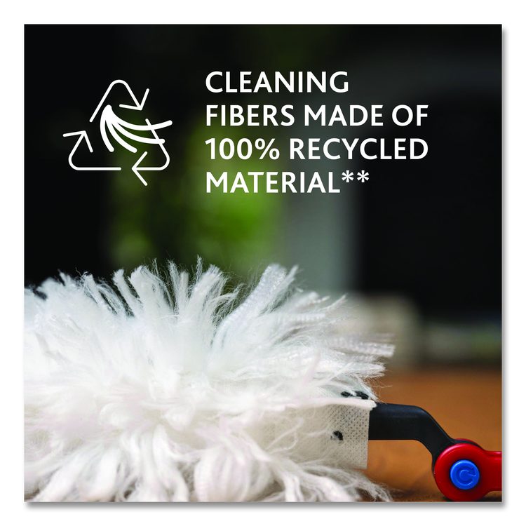 Flex and Catch Duster Heavy-Duty Refills, Polyester, White, 5/Pack