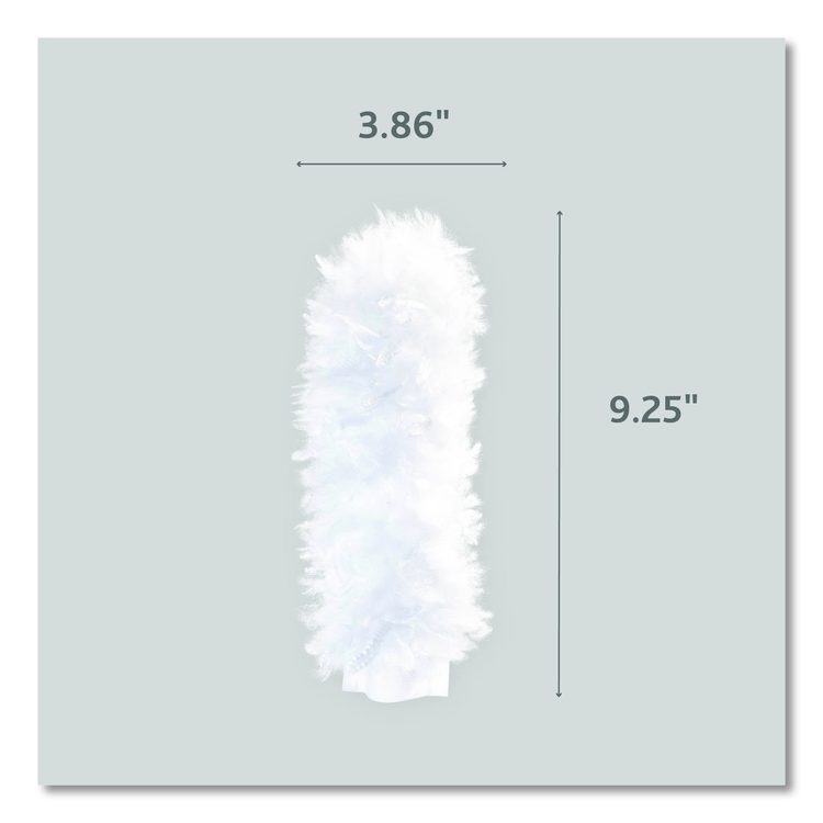 Flex and Catch Duster Heavy-Duty Refills, Polyester, White, 5/Pack, 4 Packs/Carton