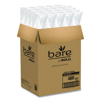 Cone Water Cups, ProPlanet Seal, 4 oz, Paper, White, 200/Bag, 25 Bags/Carton