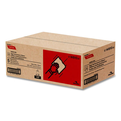 Tuff-Job Spunlace Towels, 1-Ply, 9.75 x 16.75, White, 80 Sheets/Box, 5 Boxes/Carton