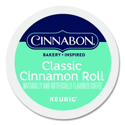 Cinnabon Classic Cinnamon Roll Coffee K-Cups, 96/Carton