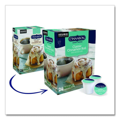 Cinnabon Classic Cinnamon Roll Coffee K-Cups, 96/Carton