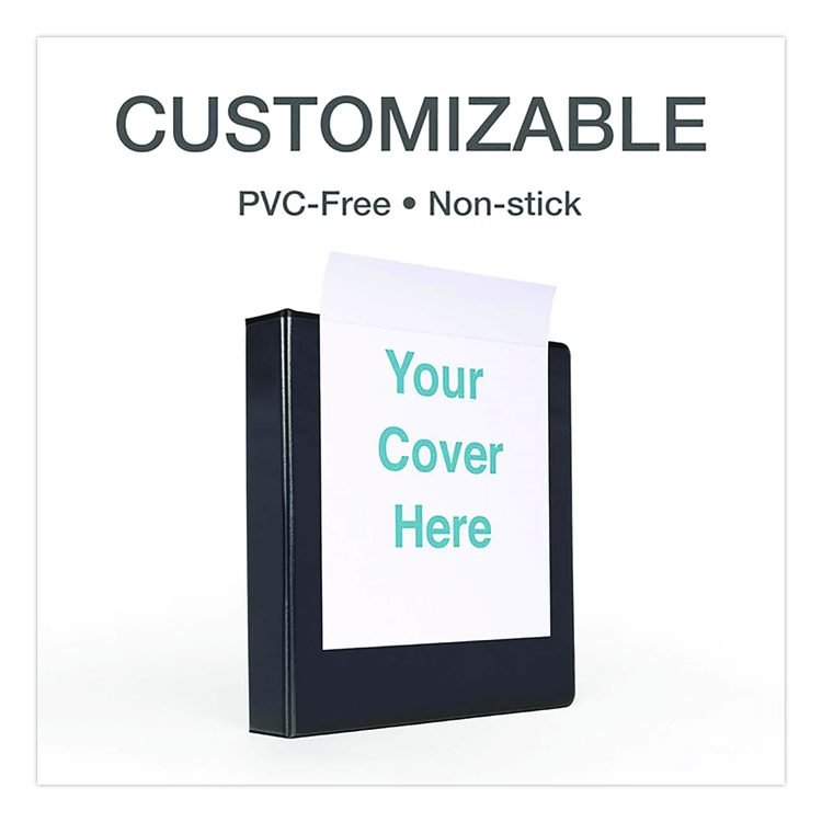 Premier Easy Open ClearVue Locking Slant-D Ring Binder, 3 Rings, 1.5" Capacity, 11 x 8.5, Black
