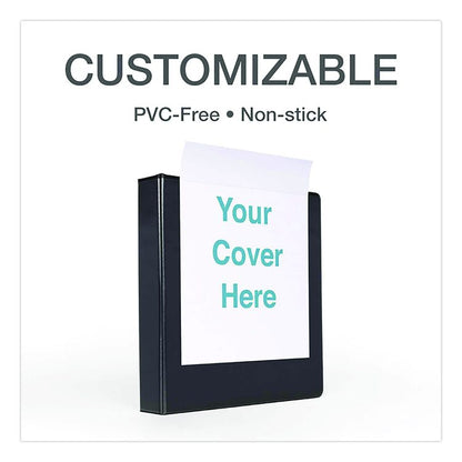 Premier Easy Open ClearVue Locking Slant-D Ring Binder, 3 Rings, 1.5" Capacity, 11 x 8.5, Black