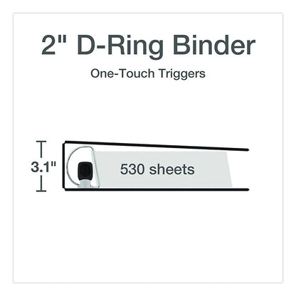 Premier Easy Open ClearVue Locking Slant-D Ring Binder, 3 Rings, 2" Capacity, 11 x 8.5, Black