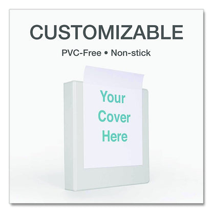 Premier Easy Open ClearVue Locking Slant-D Ring Binder, 3 Rings, 3" Capacity, 11 x 8.5, White