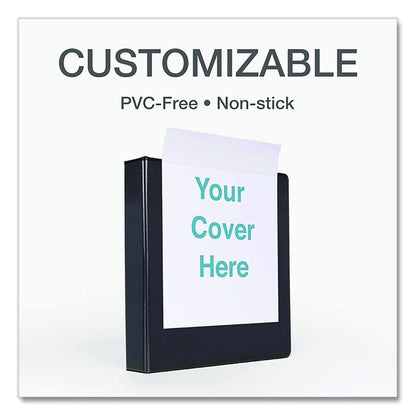 Premier Easy Open ClearVue Locking Slant-D Ring Binder, 3 Rings, 3" Capacity, 11 x 8.5, Black