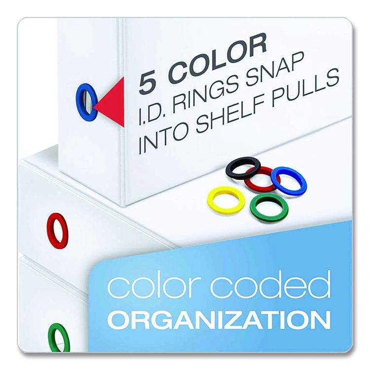 FreeStand Easy Open Locking Slant-D Ring Binder, 3 Rings, 2" Capacity, 11 x 8.5, White