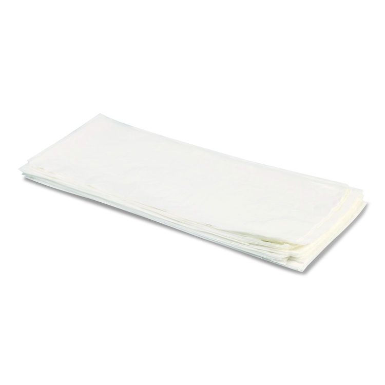 Linear Low-Density Can Liners with Dual-Dispense Box, 55 gal, 1.3 mil, 40" x 53", Clear, 100/Carton