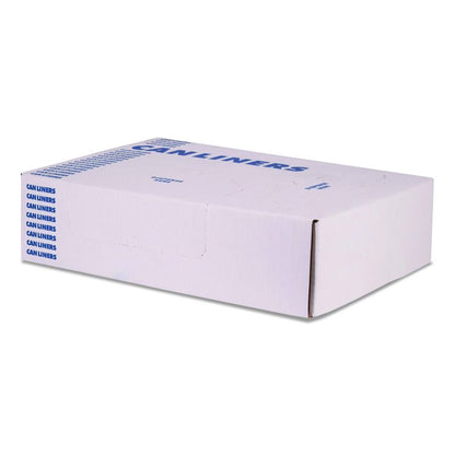 Linear Low Density Can Liners, 56 gal, 1.5 mil, 46' x 50", Black, 100/Carton