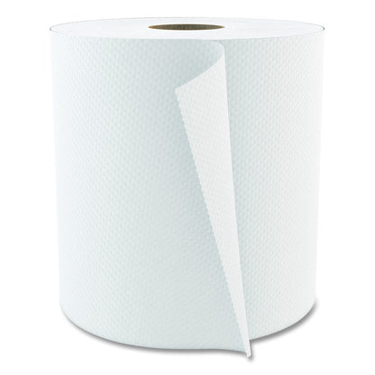 Select Roll Paper Towels, 1-Ply, 7.9" x 800 ft, White, 6 Rolls/Carton