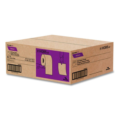 Select Roll Paper Towels, 1-Ply, 7.9" x 800 ft, Natural, 6/Carton
