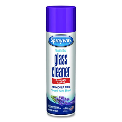 Glass Cleaner, 19 oz Aerosol Spray, 6/Carton