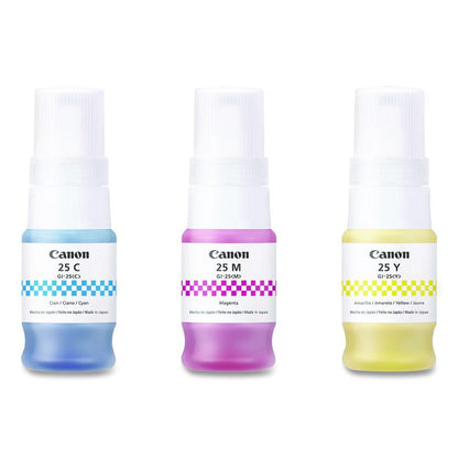 6277C002 (GI-25) Ink Bottles, Cyan/Magenta/Yellow
