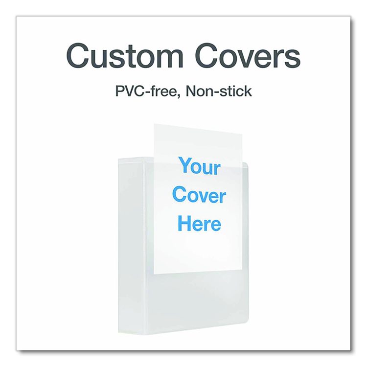 XtraLife ClearVue Non-Stick Slant-D Ring Binder, 3 Rings, 2" Capacity, 11 x 8.5, White